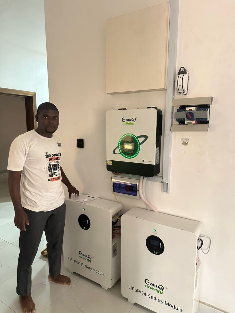 Installed battery system