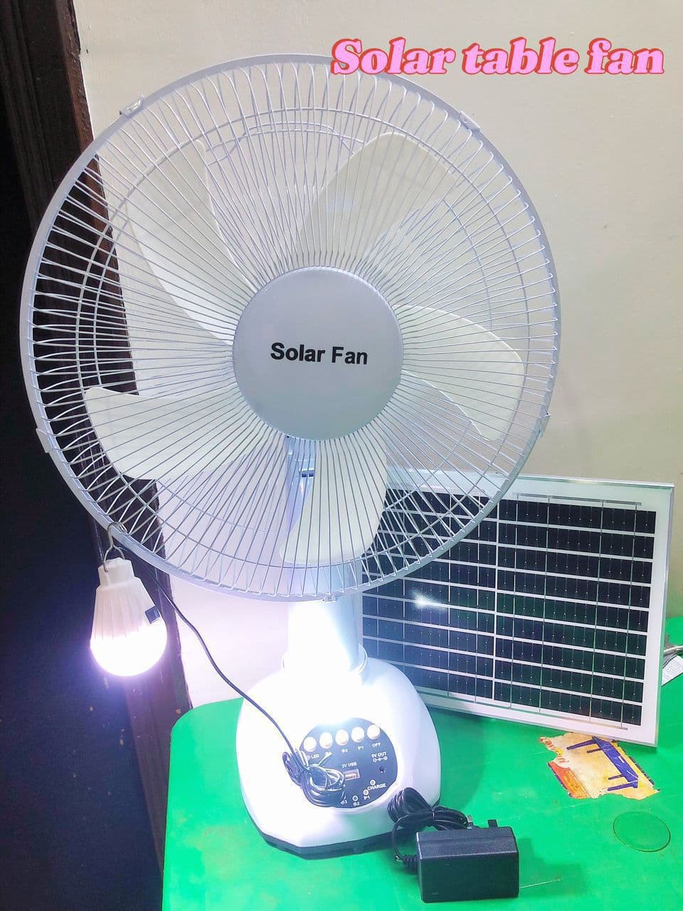 Solar table fan model 2